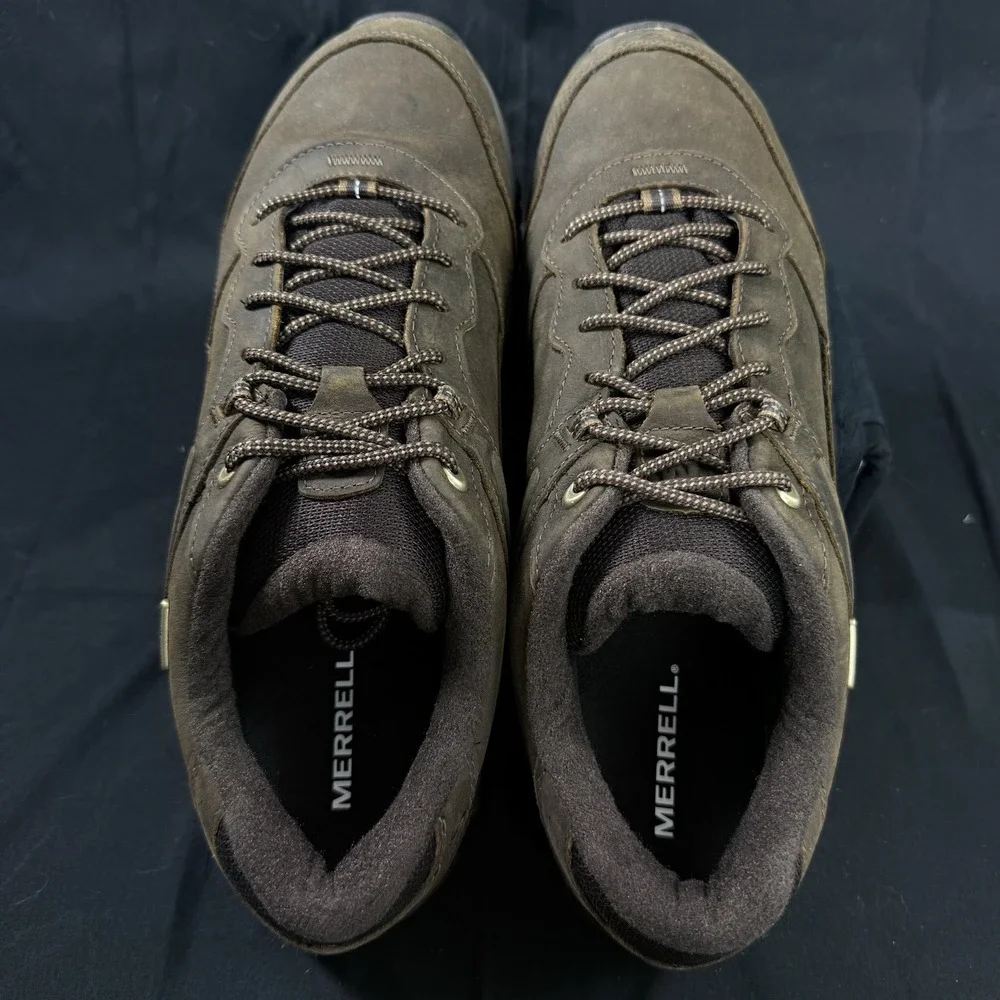 Merrel Moab Adventure 3 Waterproof Hiking Shoes Earth Brown Leather Mens Size 14